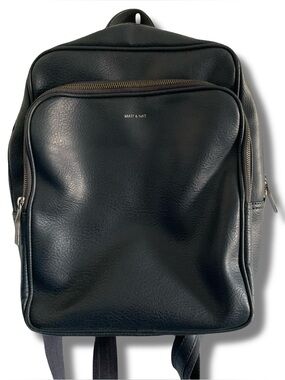 Matt & Nat Vegan Leather Mini Backpack Navy